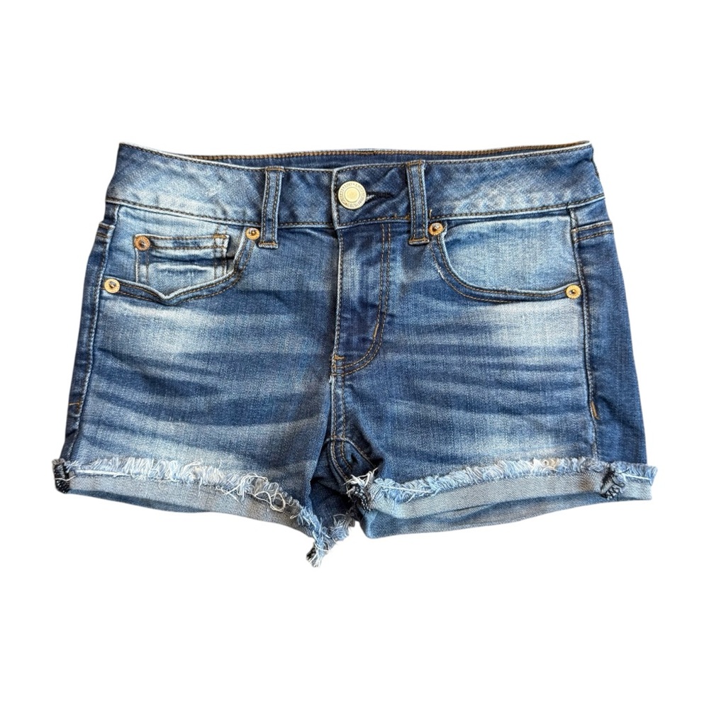 American Eagle Super Stretch Midi Jean Shorts Size 0